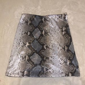 Snake skin pencil skirt